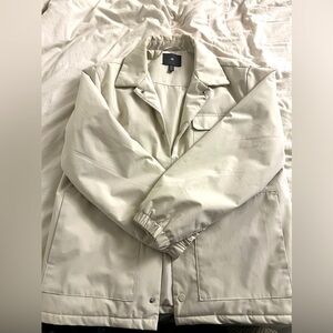 H&M Men's White Fall Padded Jacket Size S